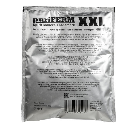 Turbo yeast alcohol "PuriFerm XXL" (350 gr) в Кирове