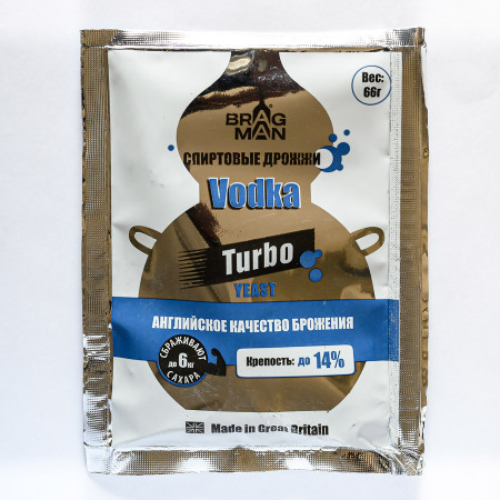 Turbo yeast alcohol BragMan "Vodka TURBO" (66 gr) в Кирове