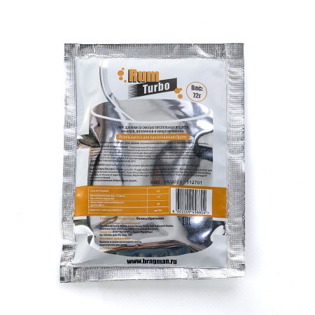 Turbo yeast alcohol BragMan "RUM TURBO" (72 gr) в Кирове