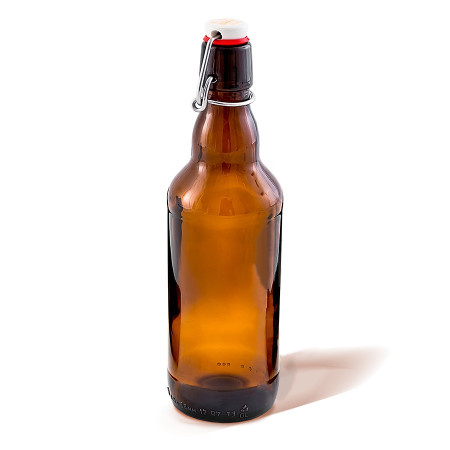 Бутылка темная стеклянная с бугельной пробкой 0,5 литра в Кирове